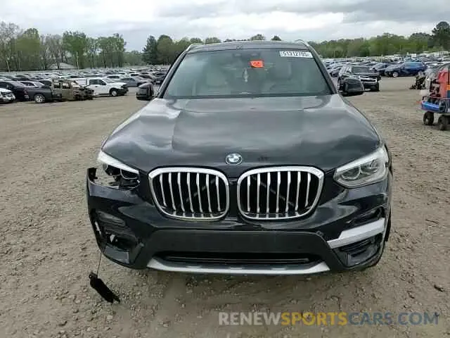 12 fotografías del automóvil dañado 5UXTY3C05M9F87947 BMW X3 2021