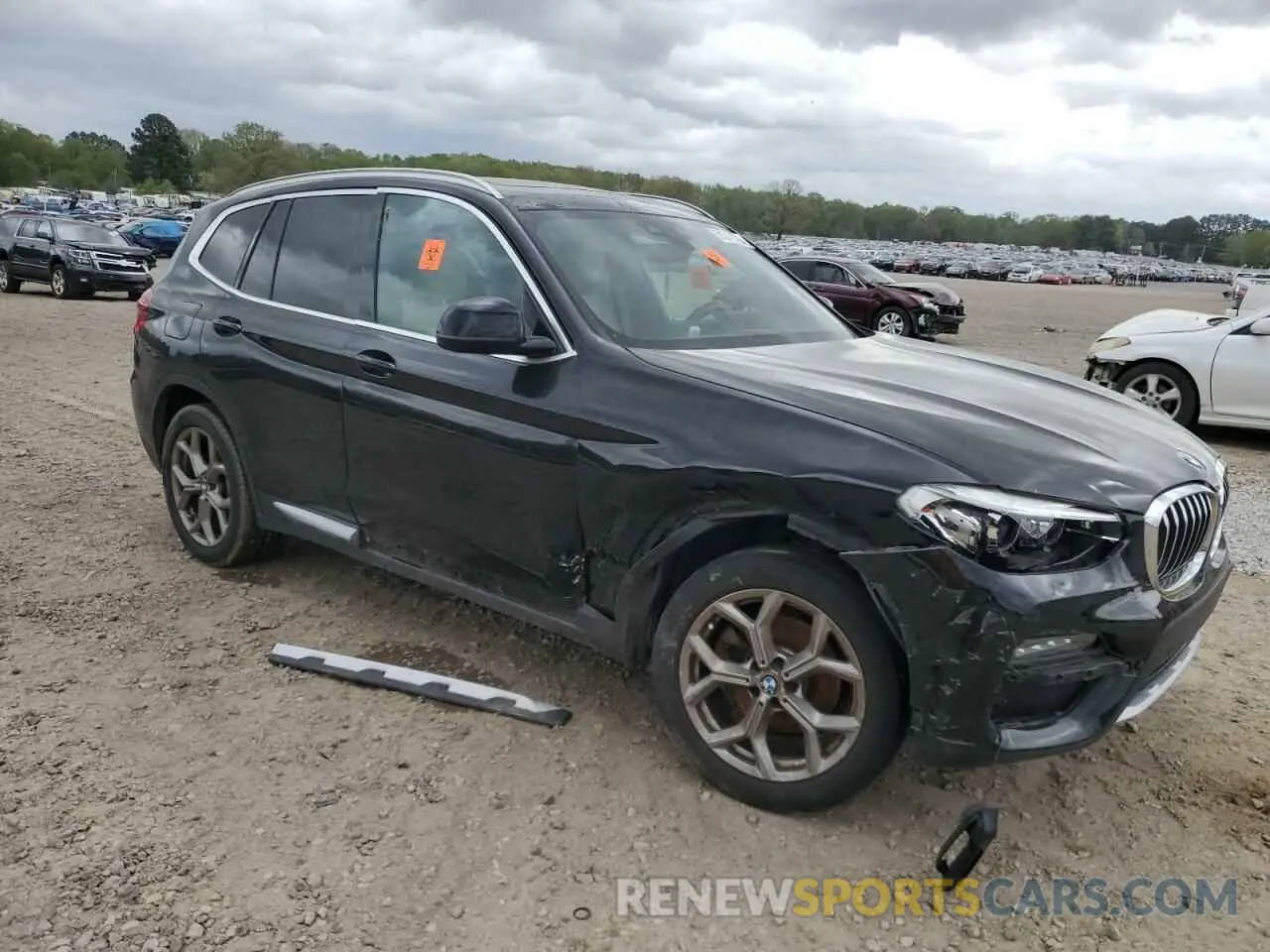 4 fotografías del automóvil dañado 5UXTY3C05M9F87947 BMW X3 2021