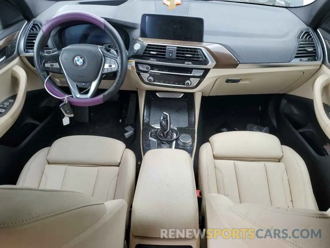 8 fotografías del automóvil dañado 5UXTY3C05M9F87947 BMW X3 2021