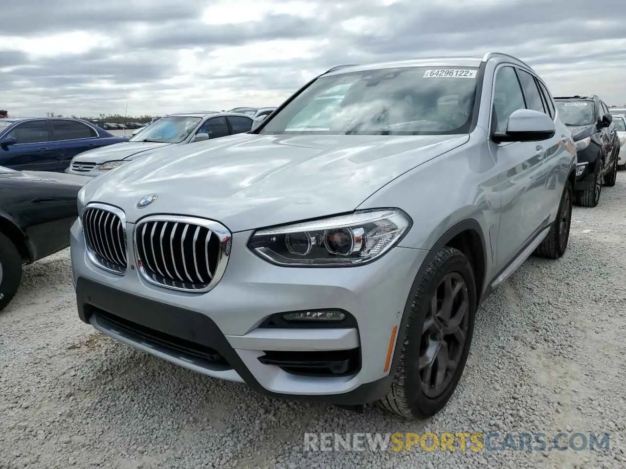 2 fotografías del automóvil dañado 5UXTY3C05M9H33828 BMW X3 2021