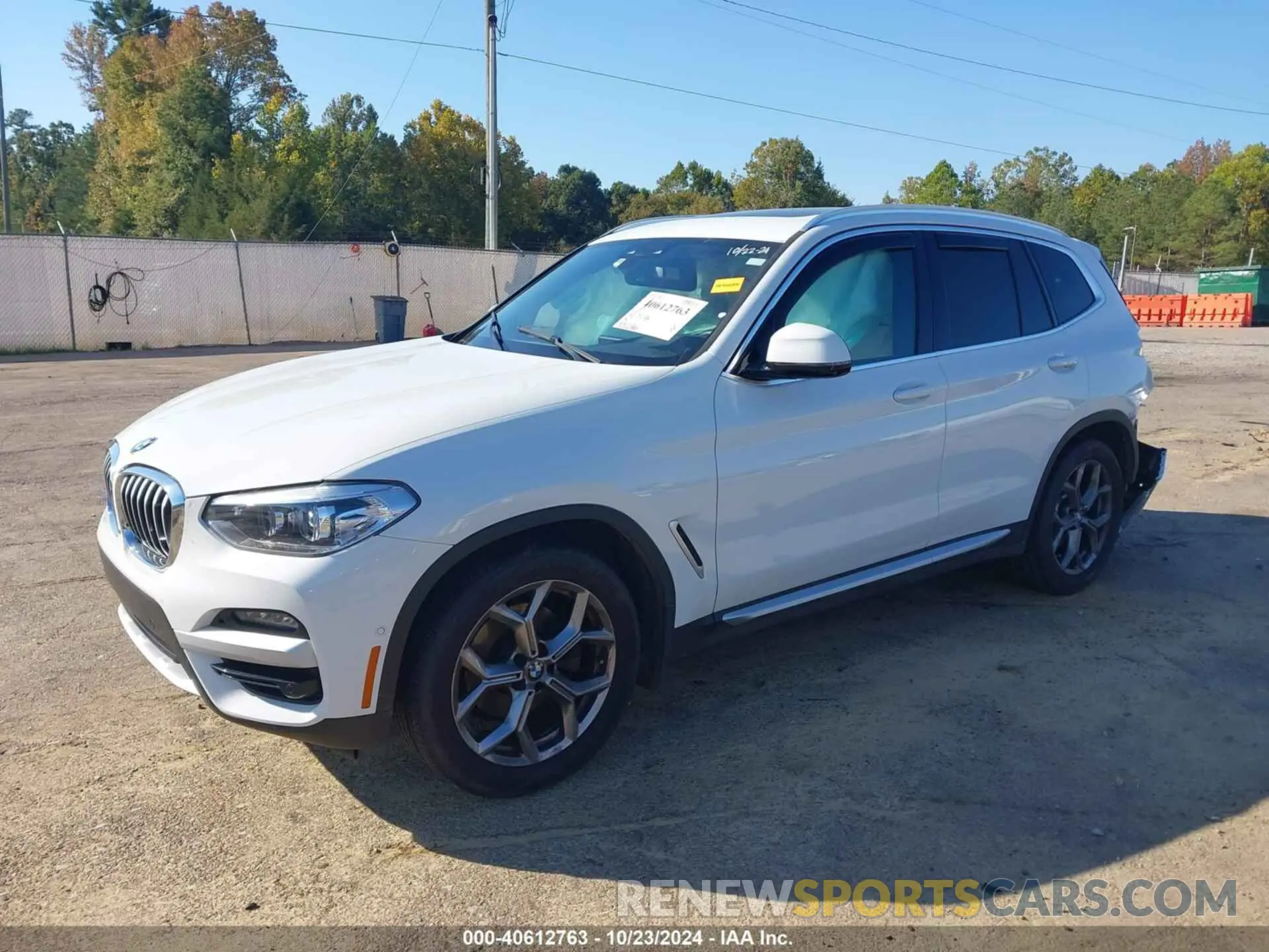 2 fotografías del automóvil dañado 5UXTY3C06M9D79656 BMW X3 2021