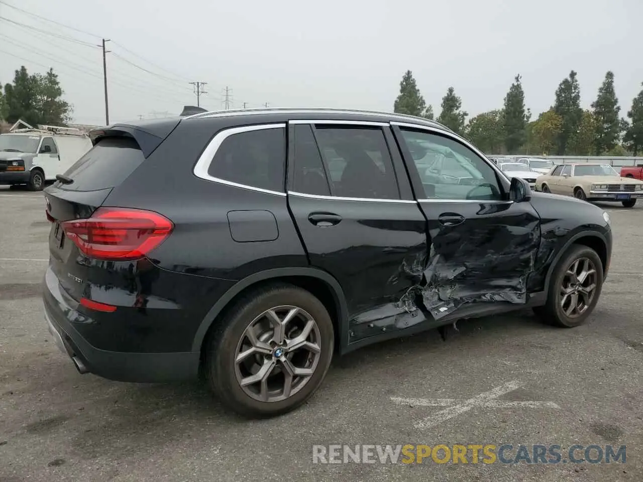 3 fotografías del automóvil dañado 5UXTY3C06M9E04961 BMW X3 2021