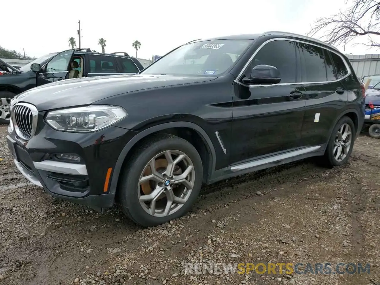 1 fotografías del automóvil dañado 5UXTY3C06M9F10911 BMW X3 2021