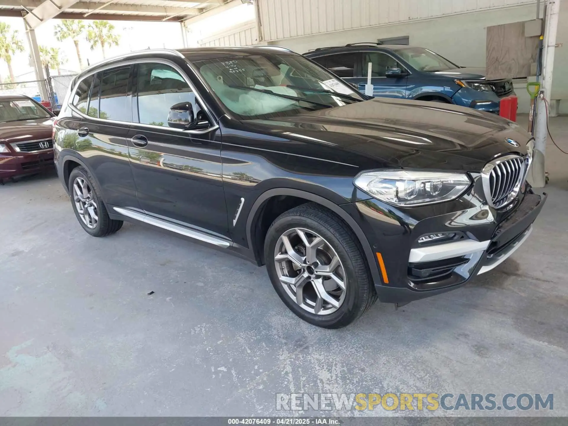 1 fotografías del automóvil dañado 5UXTY3C06M9H80074 BMW X3 2021