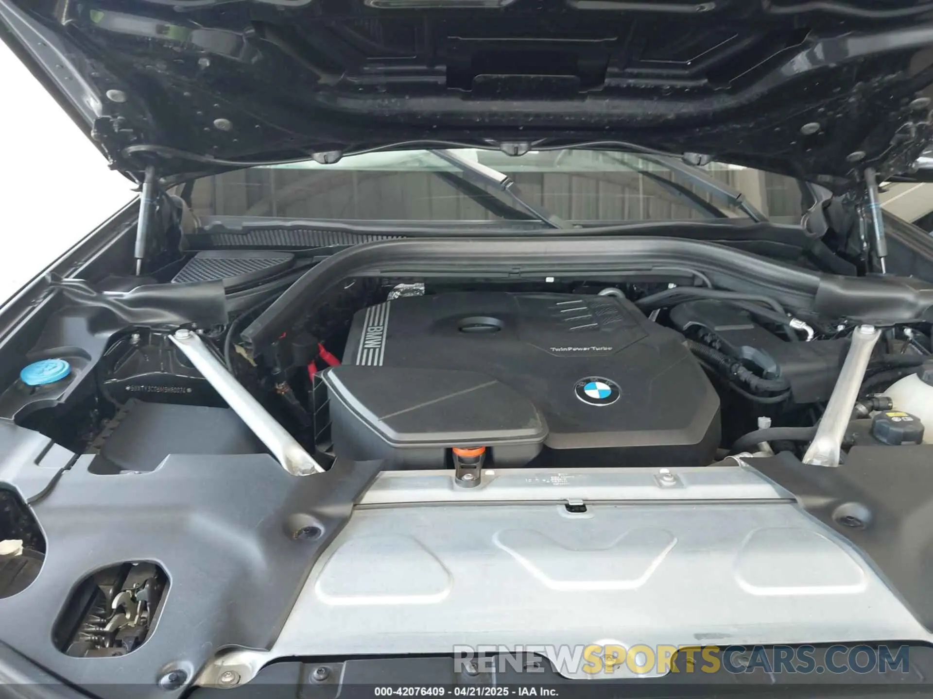 10 fotografías del automóvil dañado 5UXTY3C06M9H80074 BMW X3 2021