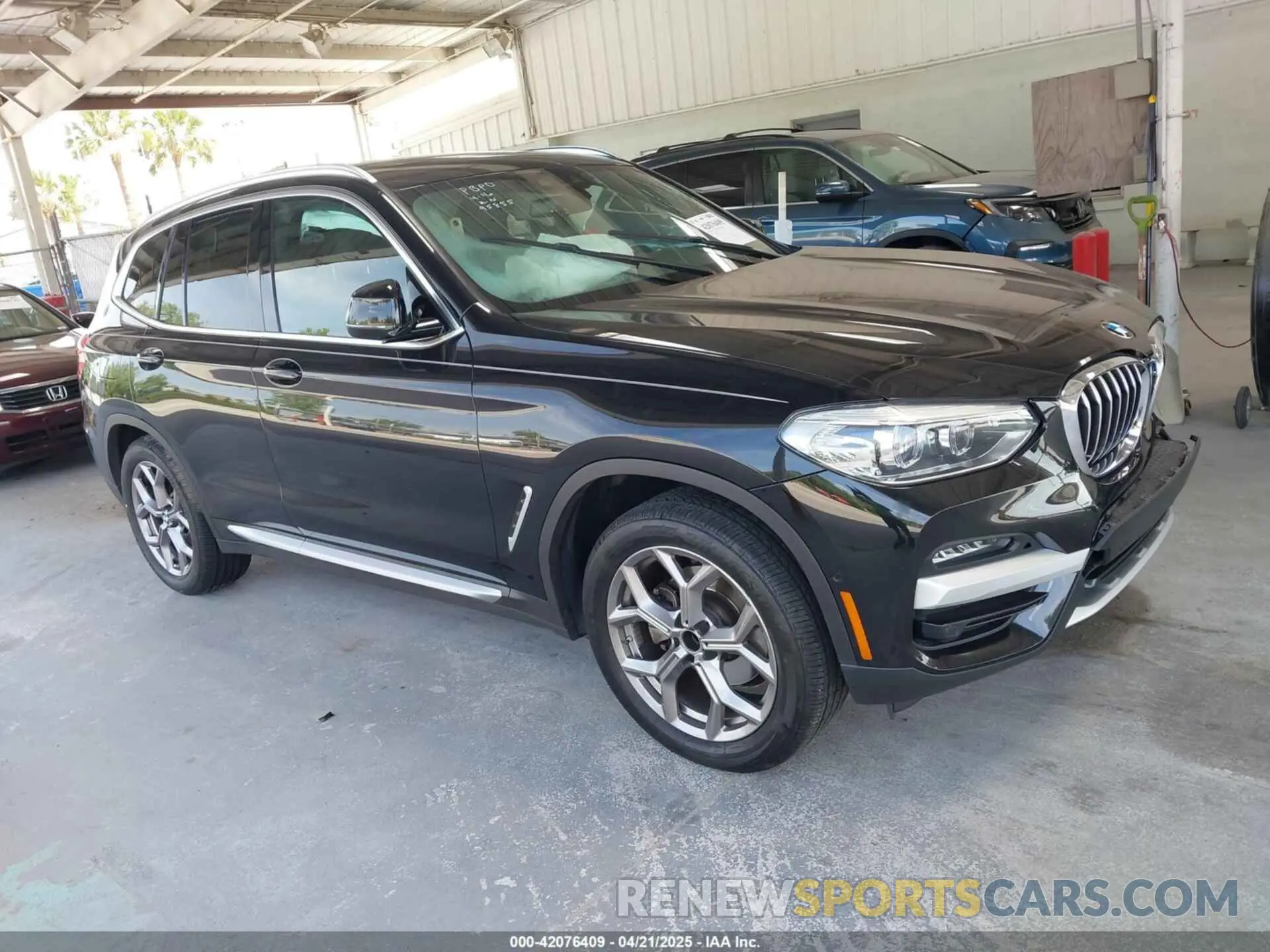 13 fotografías del automóvil dañado 5UXTY3C06M9H80074 BMW X3 2021