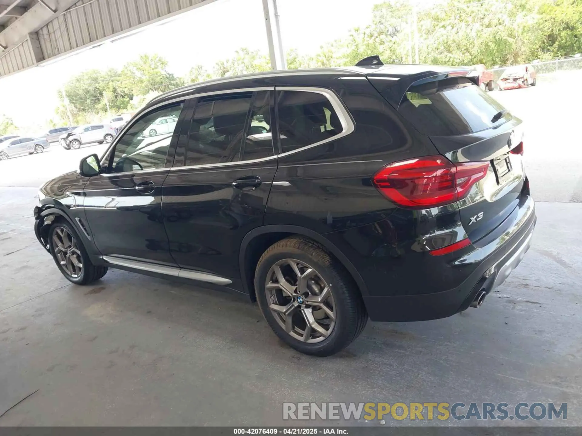 14 fotografías del automóvil dañado 5UXTY3C06M9H80074 BMW X3 2021