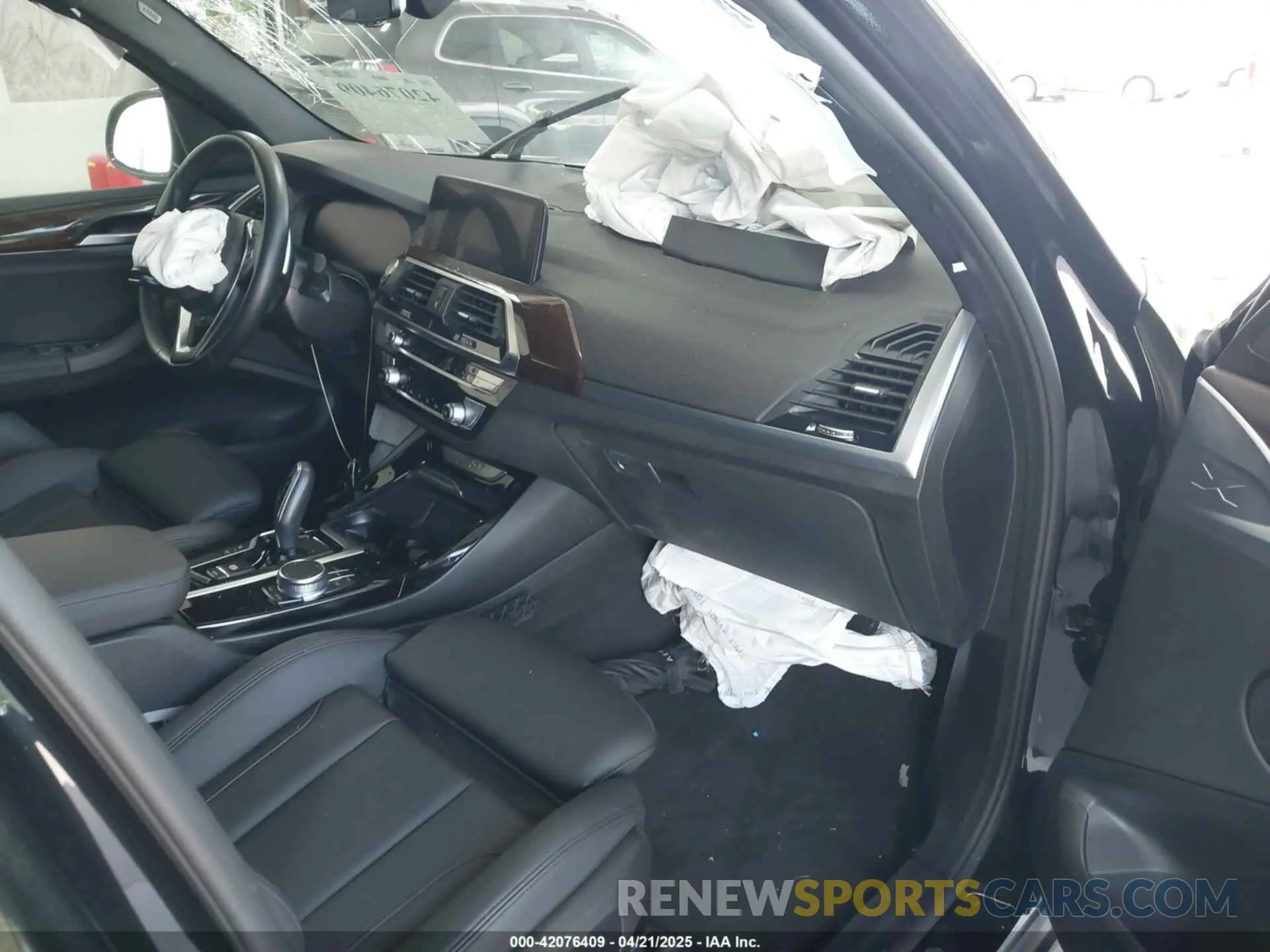 5 fotografías del automóvil dañado 5UXTY3C06M9H80074 BMW X3 2021