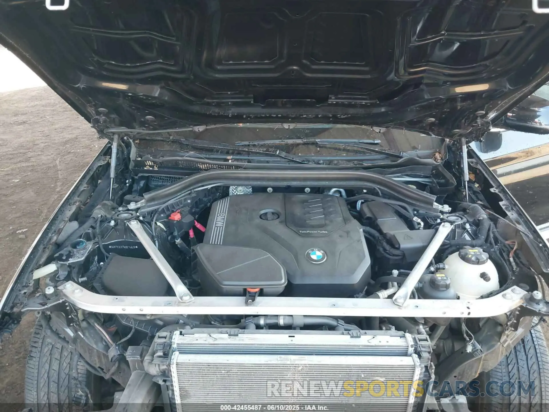 10 fotografías del automóvil dañado 5UXTY3C07M9E74629 BMW X3 2021