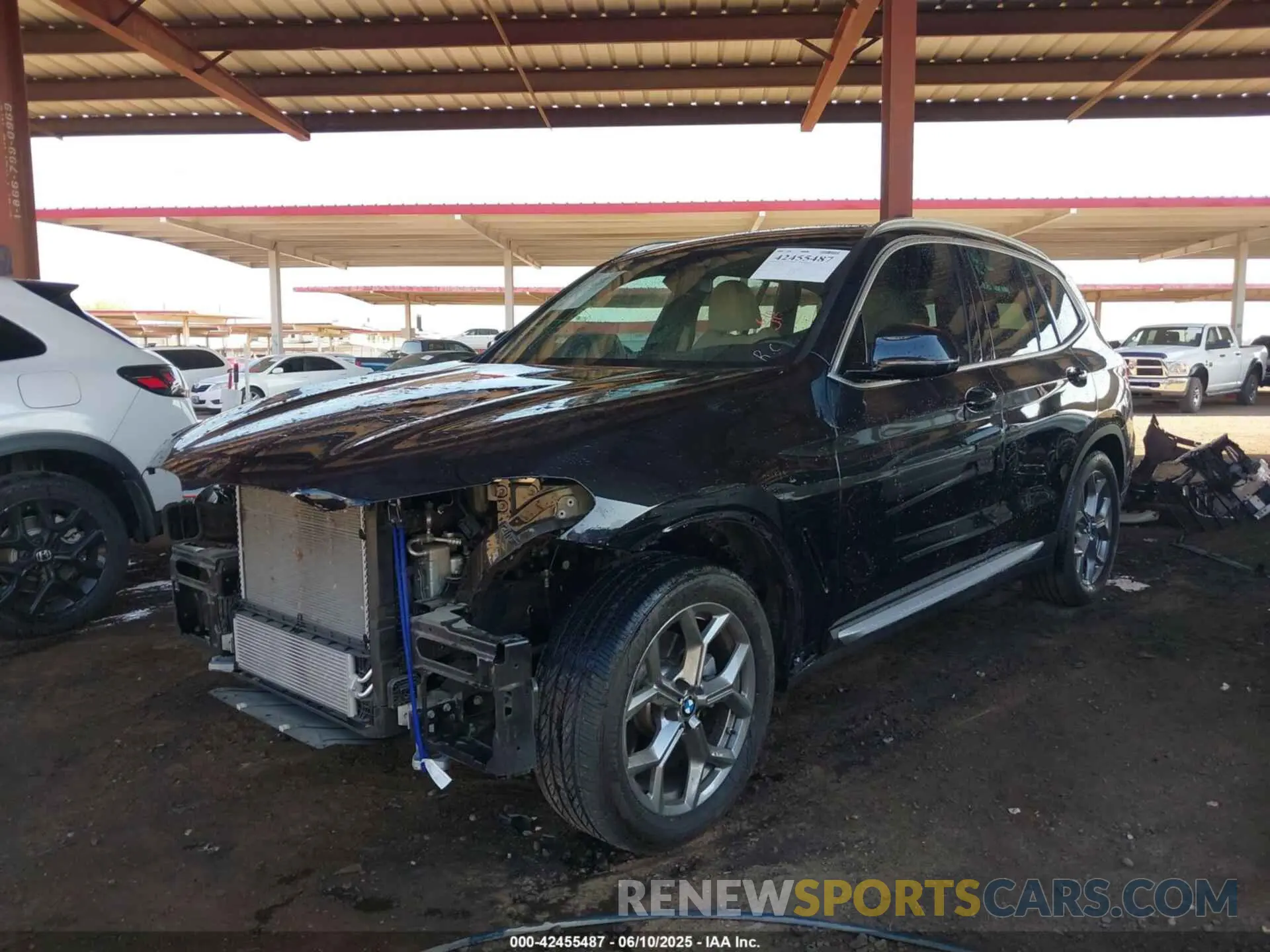 2 fotografías del automóvil dañado 5UXTY3C07M9E74629 BMW X3 2021