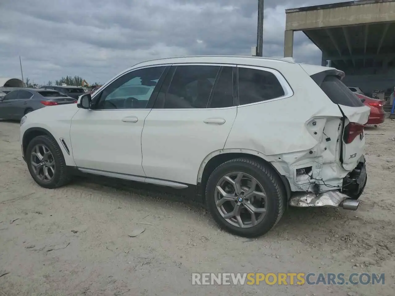 2 fotografías del automóvil dañado 5UXTY3C07M9E83248 BMW X3 2021