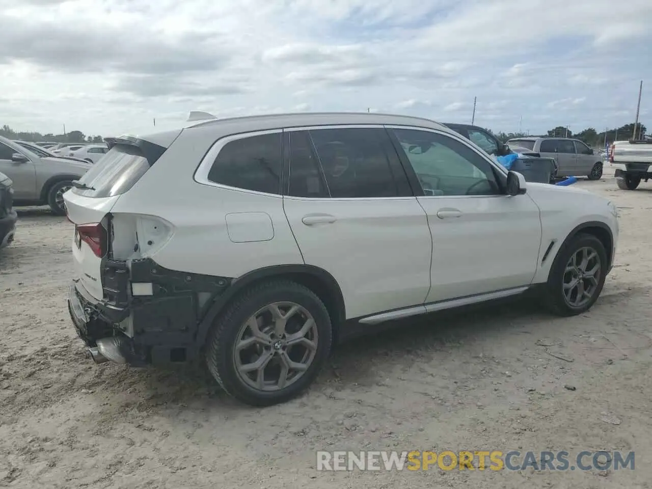 3 fotografías del automóvil dañado 5UXTY3C07M9E83248 BMW X3 2021