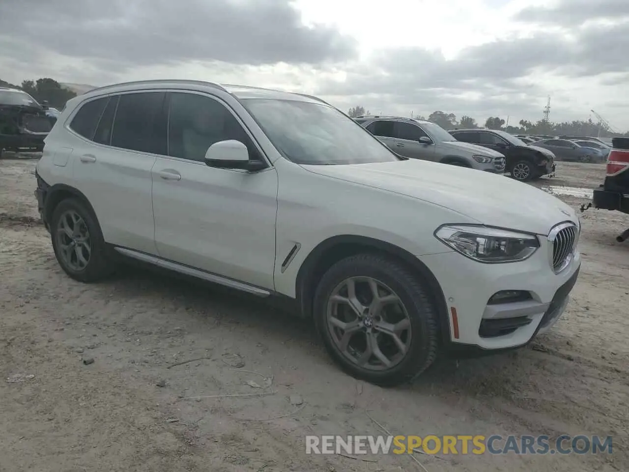 4 fotografías del automóvil dañado 5UXTY3C07M9E83248 BMW X3 2021