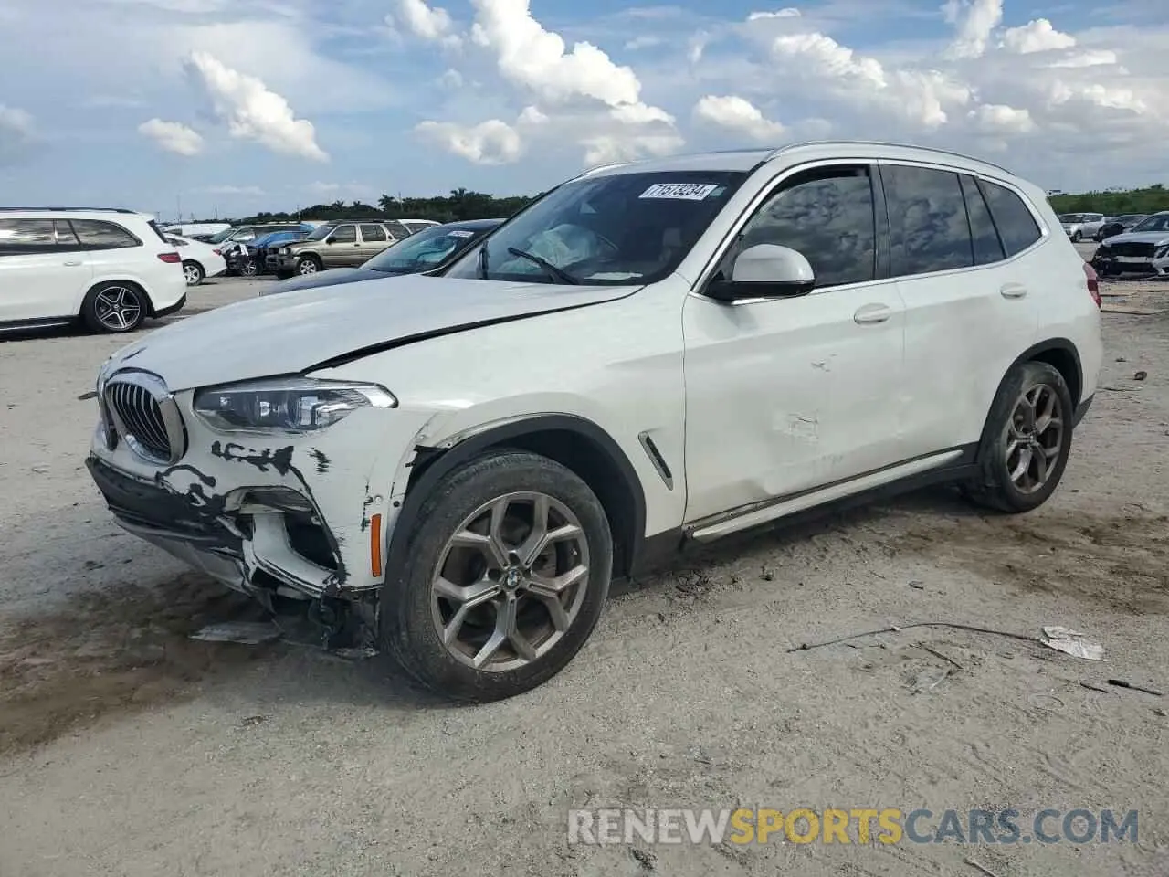 1 fotografías del automóvil dañado 5UXTY3C07M9F95824 BMW X3 2021