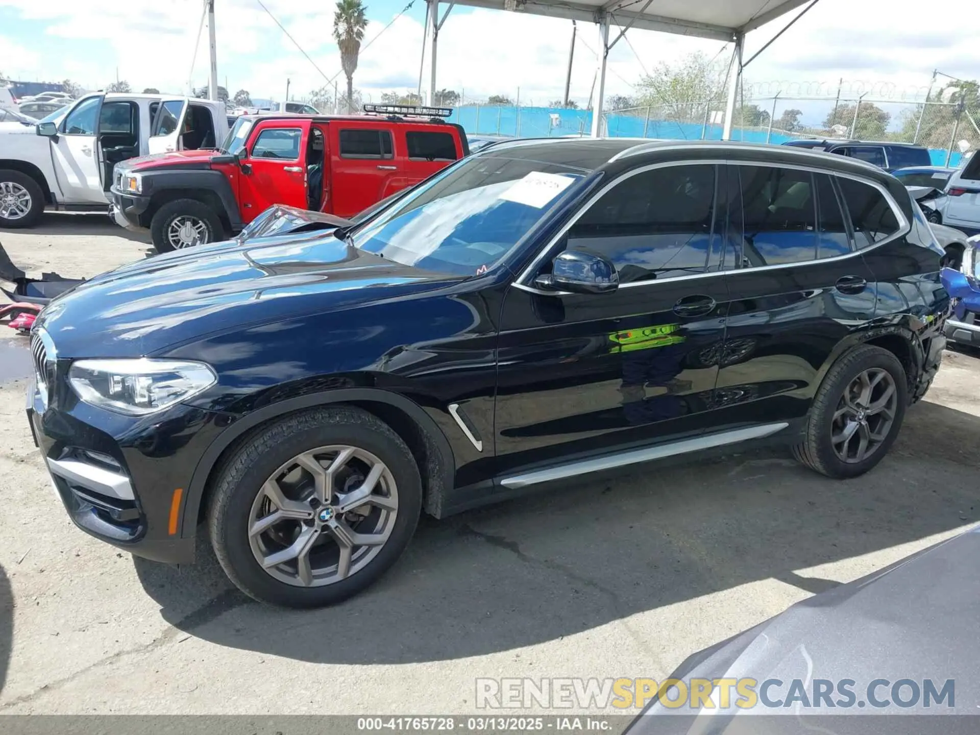 15 fotografías del automóvil dañado 5UXTY3C07M9G14775 BMW X3 2021