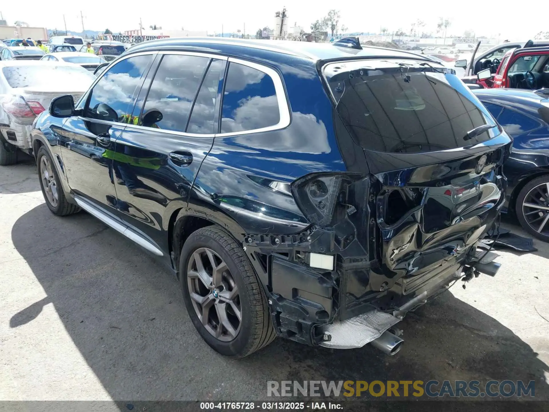 3 fotografías del automóvil dañado 5UXTY3C07M9G14775 BMW X3 2021