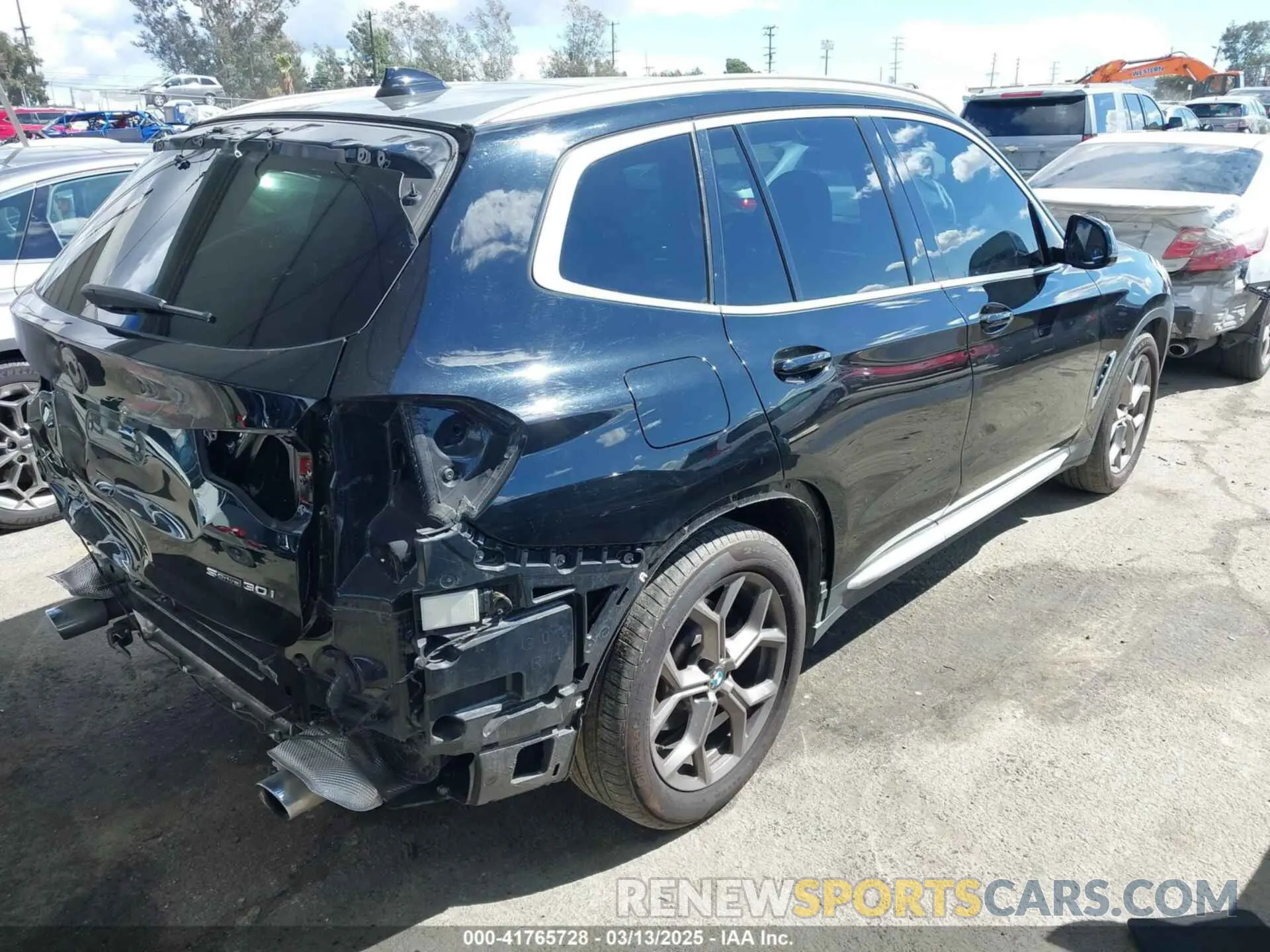4 fotografías del automóvil dañado 5UXTY3C07M9G14775 BMW X3 2021