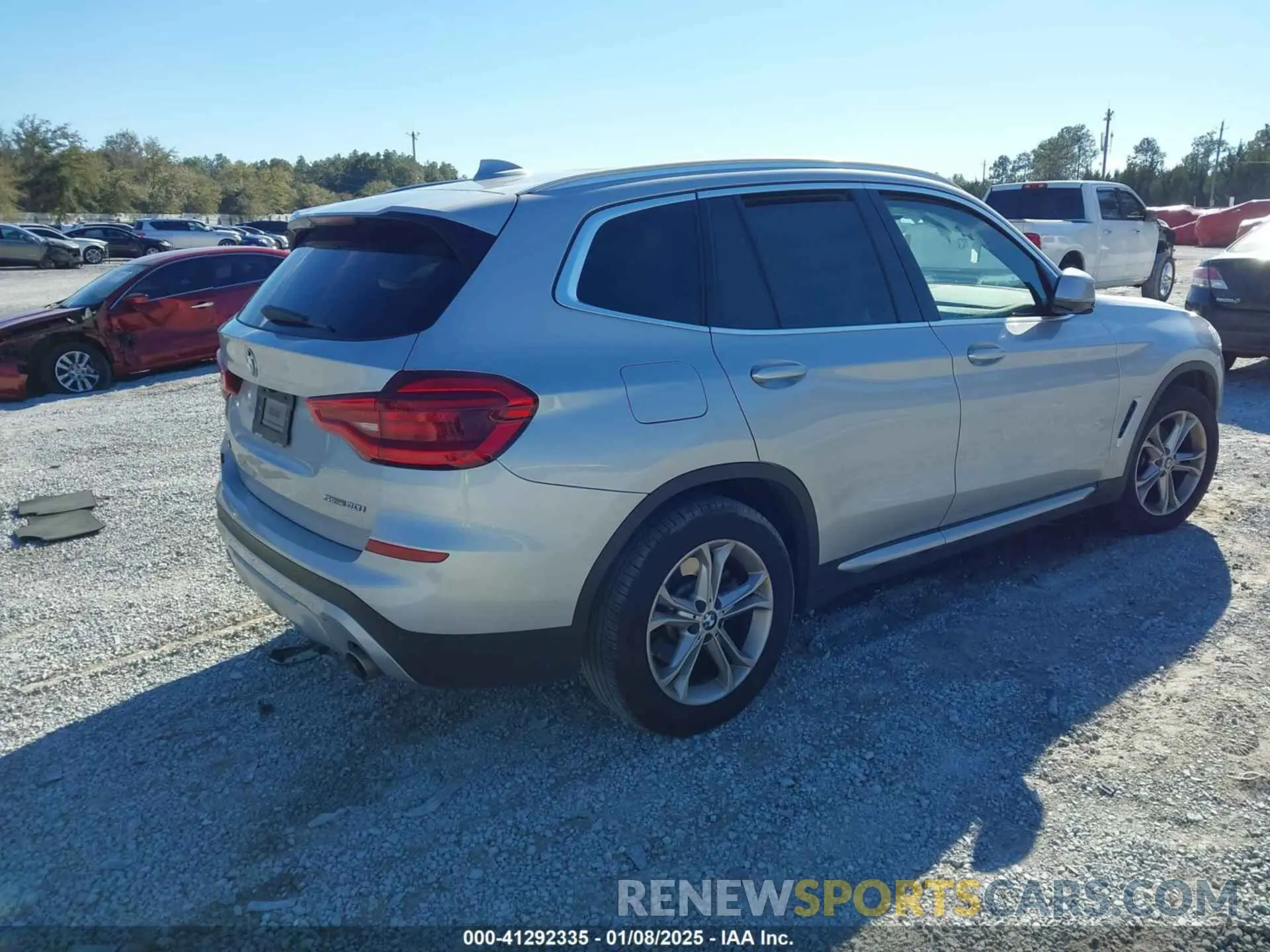 4 fotografías del automóvil dañado 5UXTY3C07M9H15086 BMW X3 2021