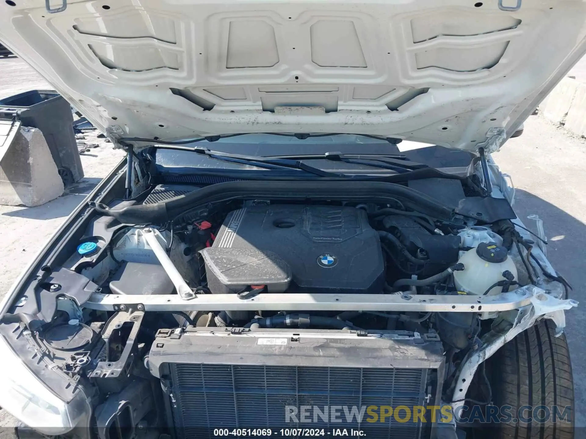 10 fotografías del automóvil dañado 5UXTY3C07M9H88586 BMW X3 2021