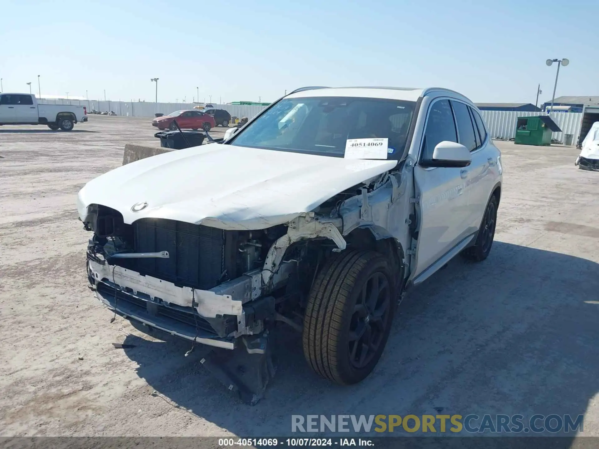6 fotografías del automóvil dañado 5UXTY3C07M9H88586 BMW X3 2021