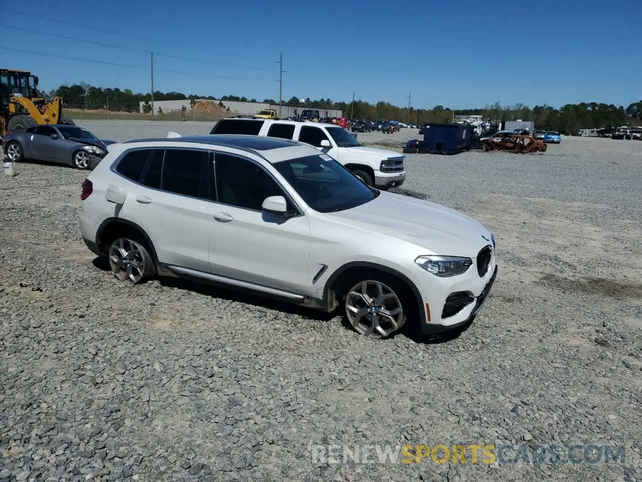 4 fotografías del automóvil dañado 5UXTY3C08M9D73308 BMW X3 2021