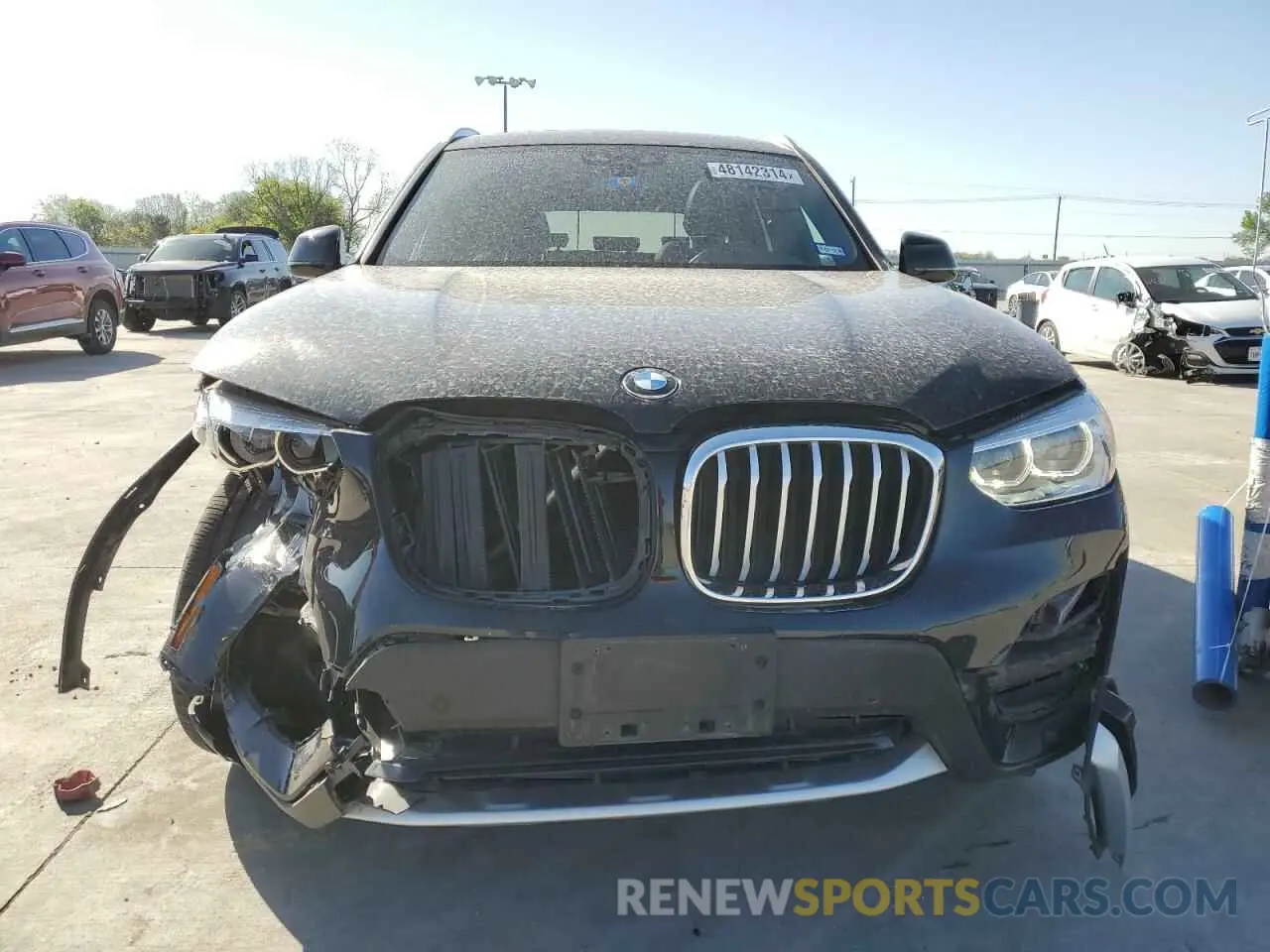 5 fotografías del automóvil dañado 5UXTY3C08M9E58102 BMW X3 2021