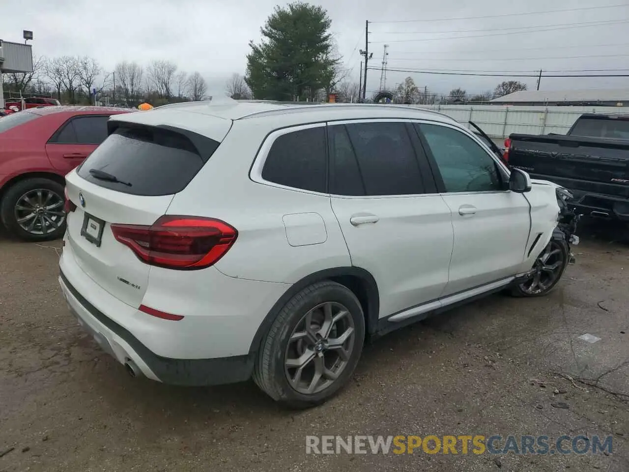 3 fotografías del automóvil dañado 5UXTY3C08M9E84568 BMW X3 2021
