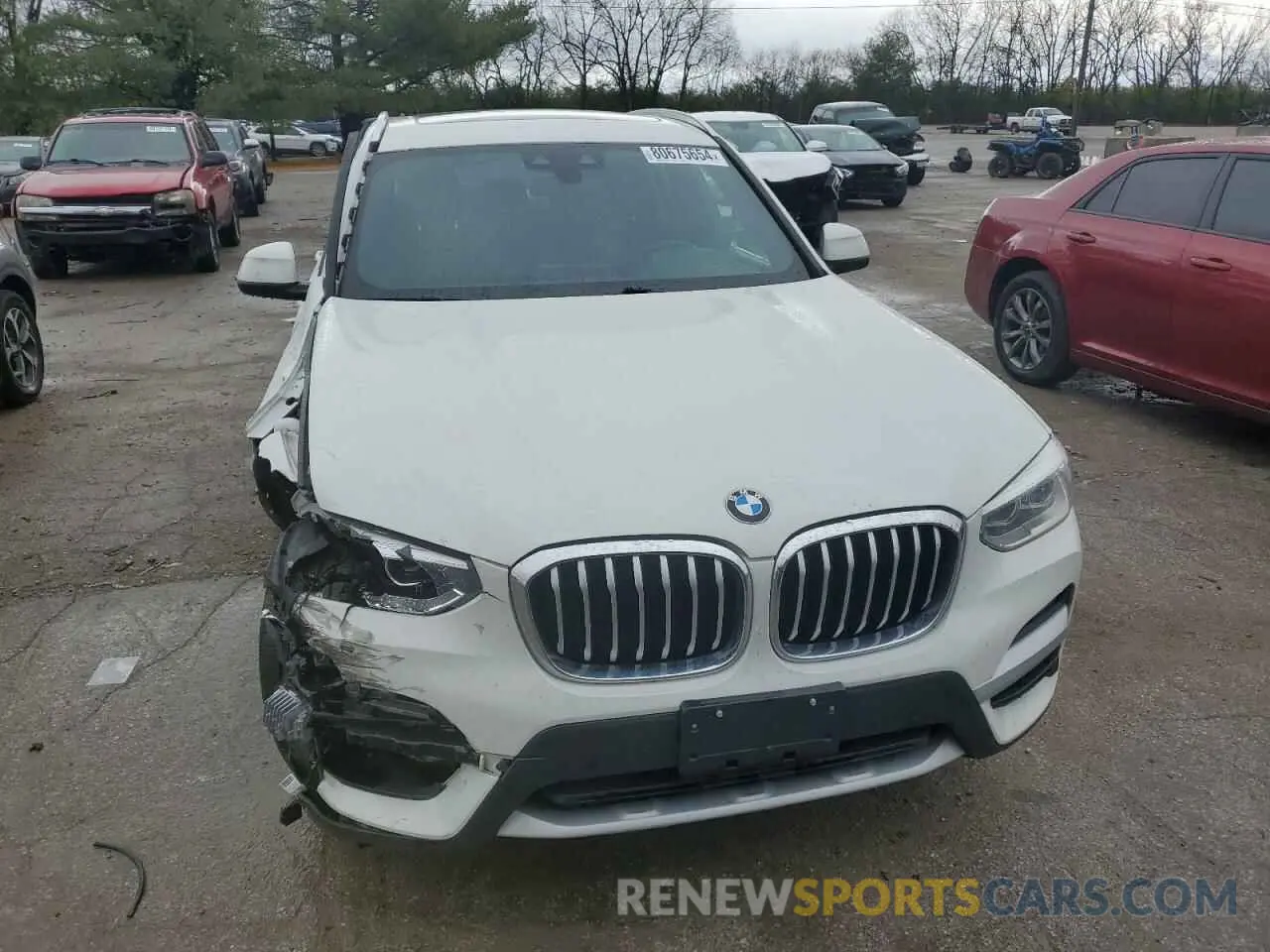 5 fotografías del automóvil dañado 5UXTY3C08M9E84568 BMW X3 2021