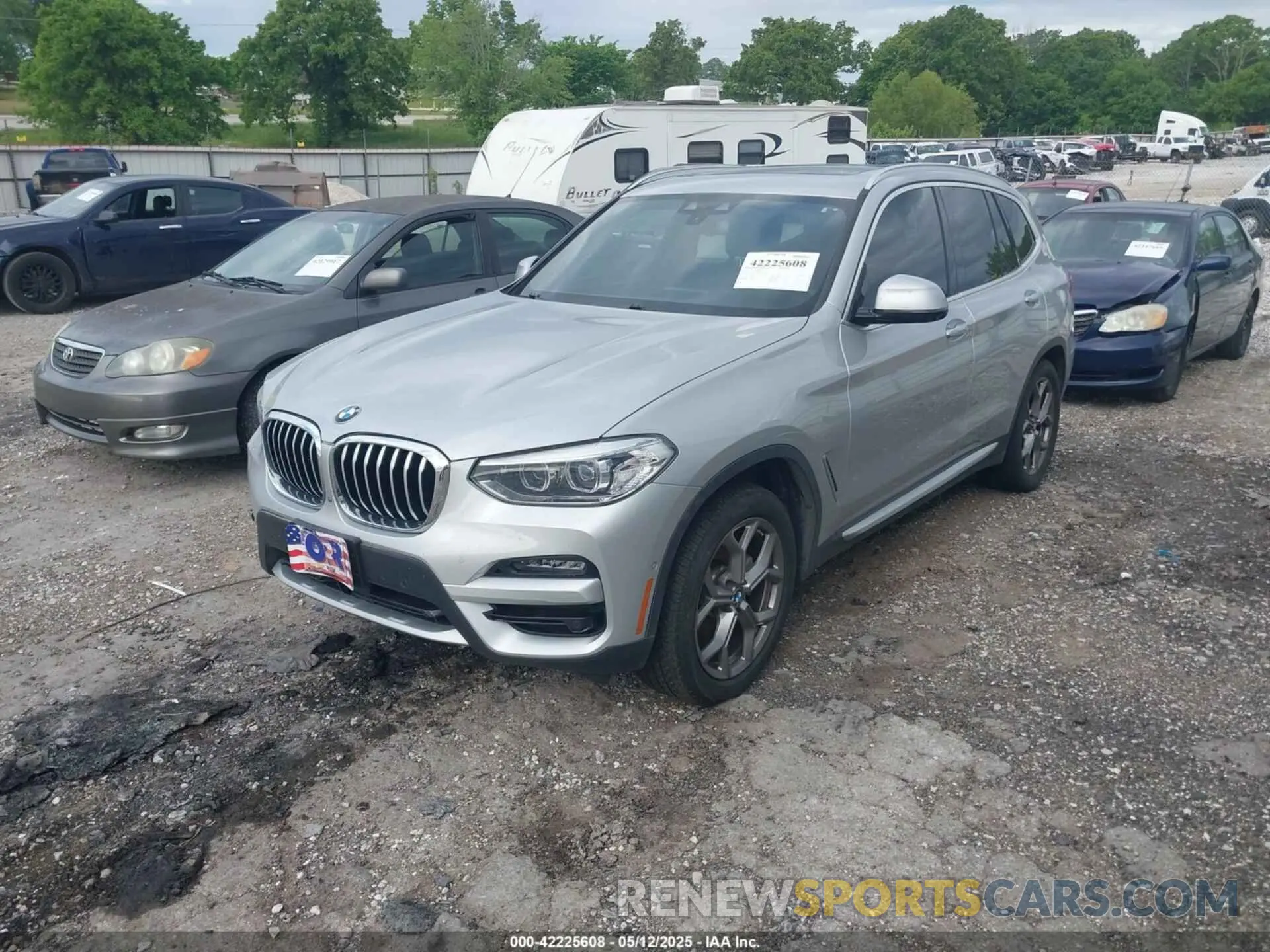 2 fotografías del automóvil dañado 5UXTY3C09M9E14741 BMW X3 2021