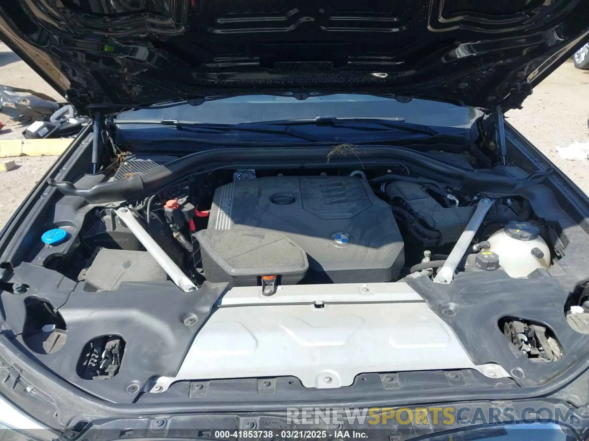 10 fotografías del automóvil dañado 5UXTY3C09M9F84579 BMW X3 2021