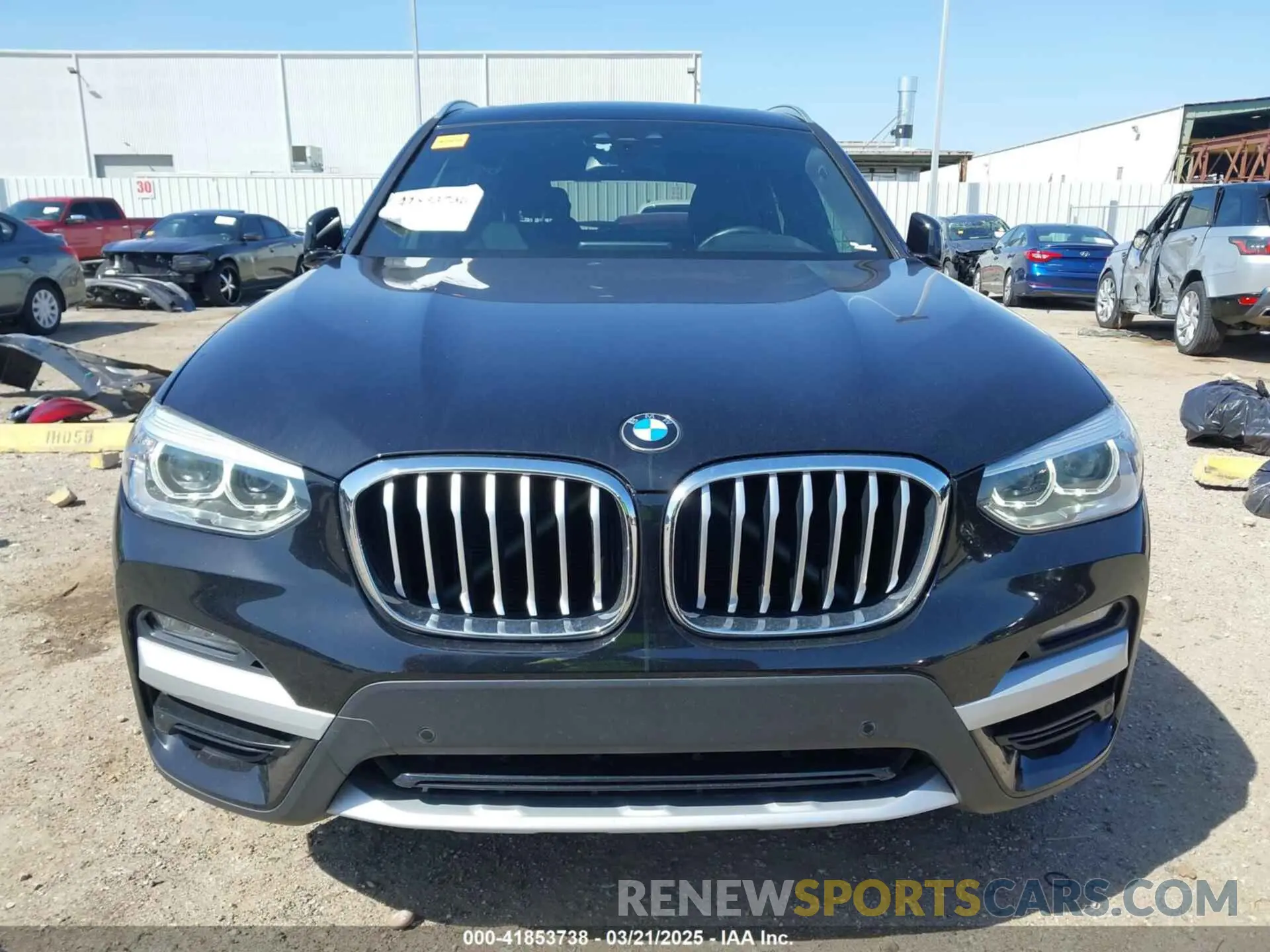 13 fotografías del automóvil dañado 5UXTY3C09M9F84579 BMW X3 2021