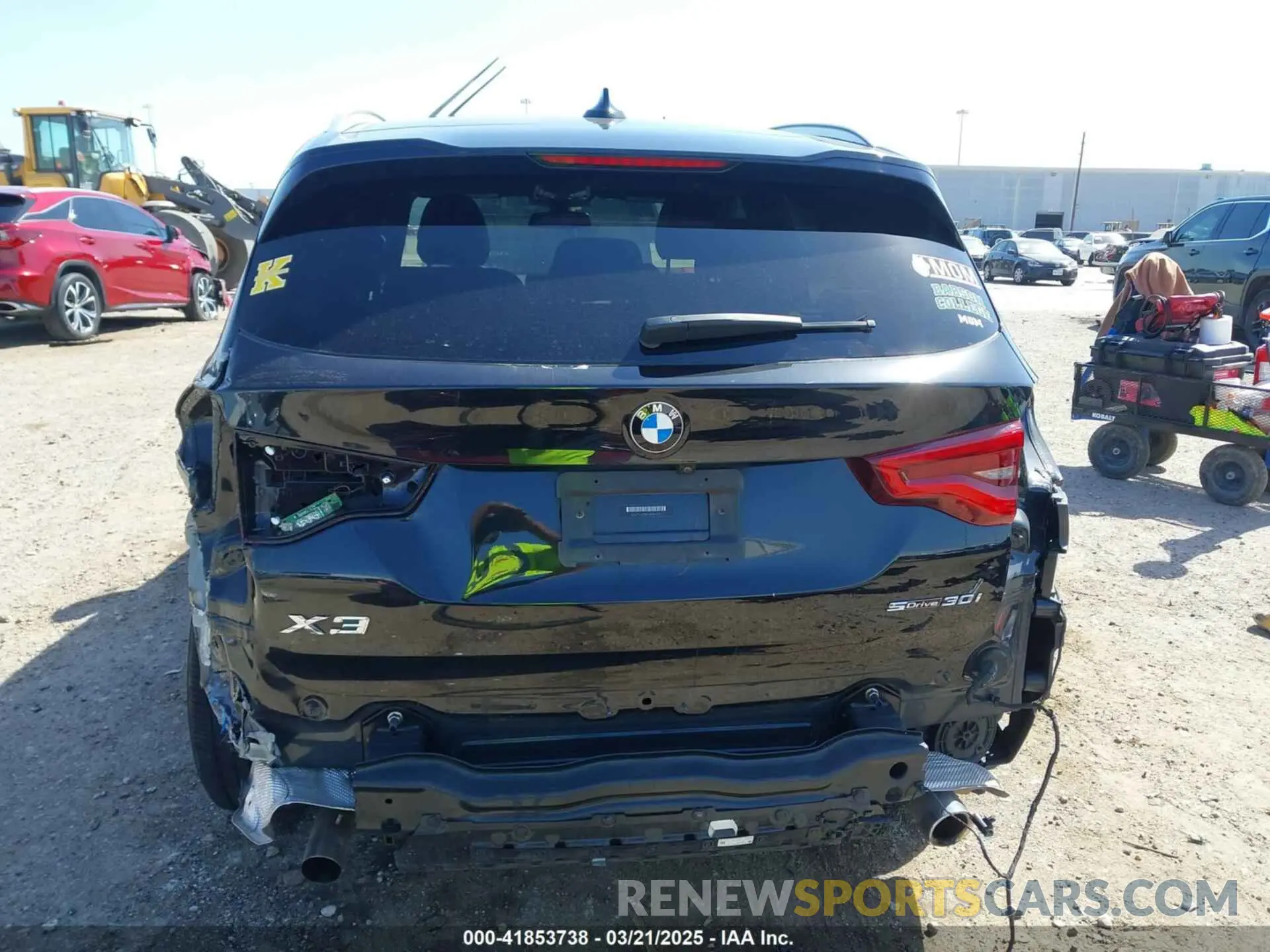 17 fotografías del automóvil dañado 5UXTY3C09M9F84579 BMW X3 2021
