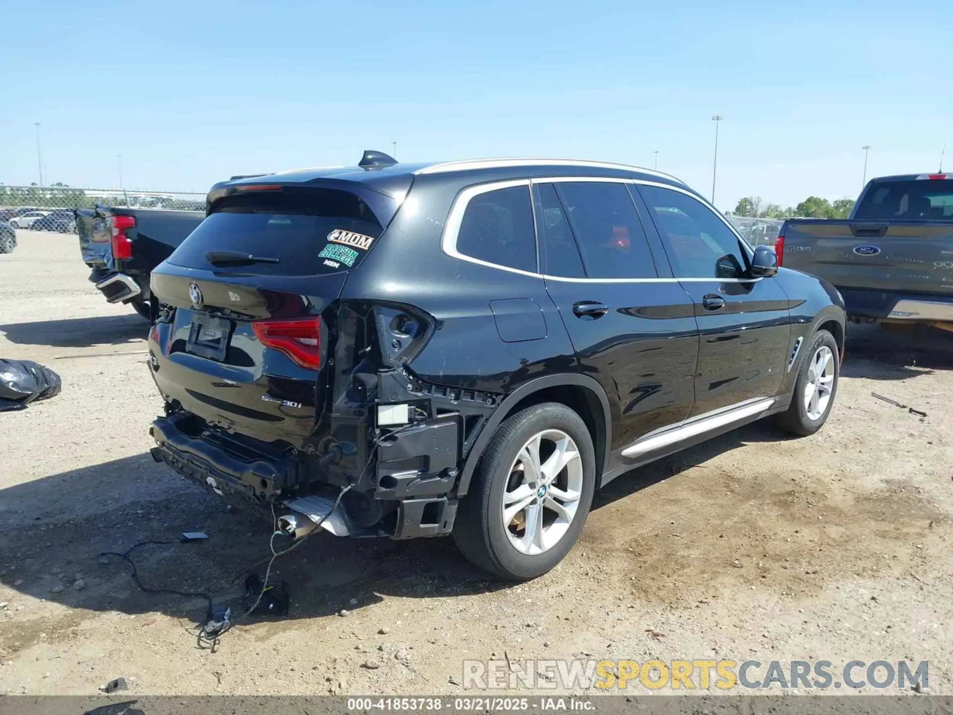 4 fotografías del automóvil dañado 5UXTY3C09M9F84579 BMW X3 2021