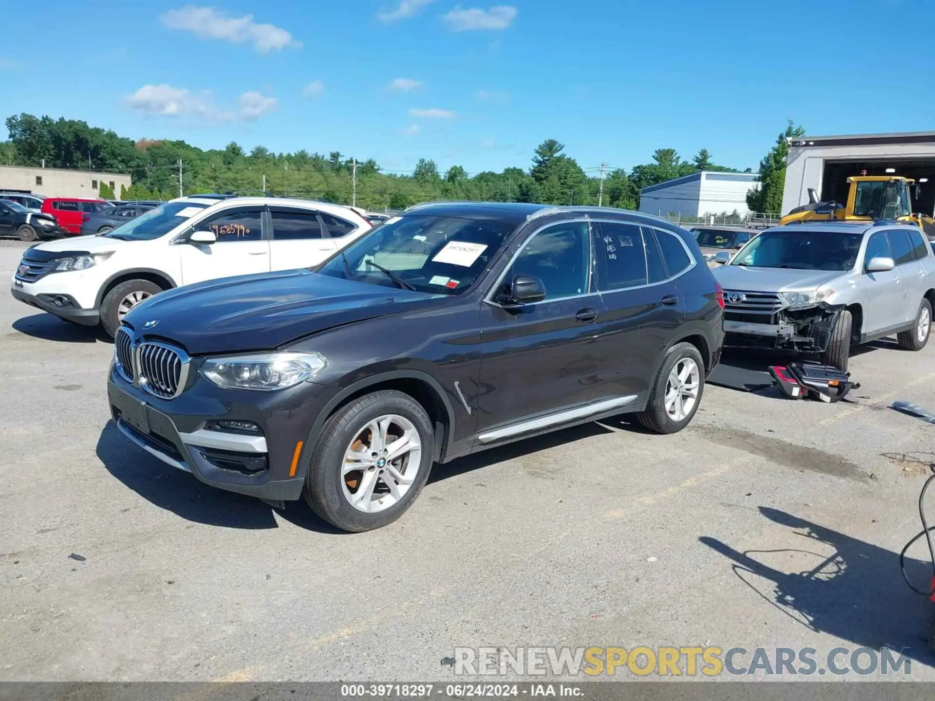 2 fotografías del automóvil dañado 5UXTY3C09M9H76312 BMW X3 2021