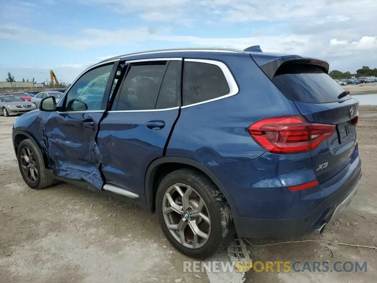 2 fotografías del automóvil dañado 5UXTY3C0XM9E14330 BMW X3 2021