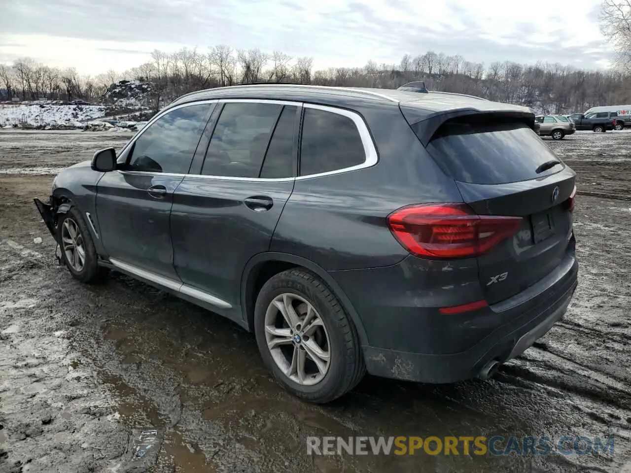 2 fotografías del automóvil dañado 5UXTY3C0XM9H20802 BMW X3 2021