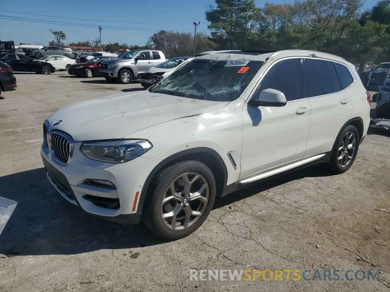 1 fotografías del automóvil dañado 5UXTY5C00M9D90504 BMW X3 2021