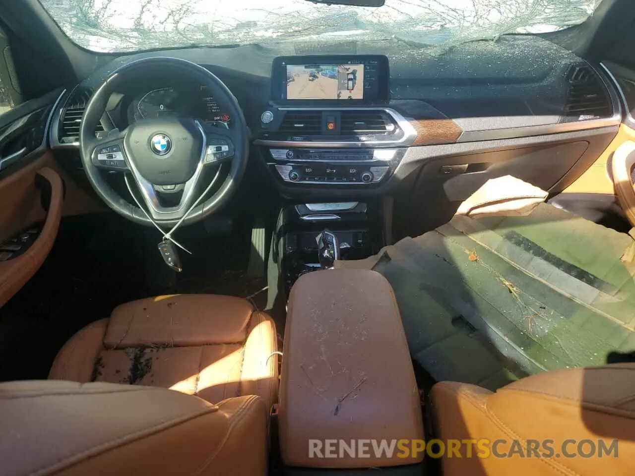 8 fotografías del automóvil dañado 5UXTY5C00M9D90504 BMW X3 2021
