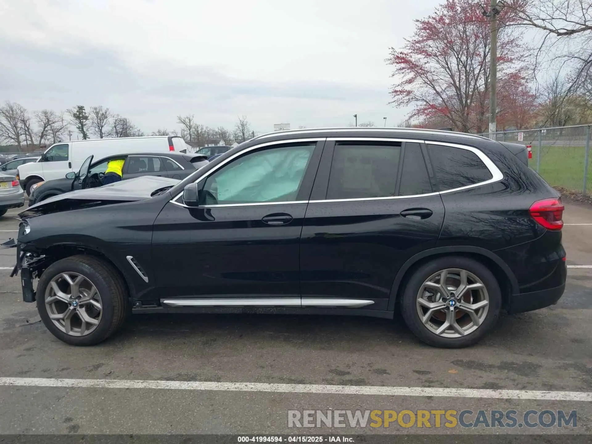 15 fotografías del automóvil dañado 5UXTY5C00M9F37677 BMW X3 2021