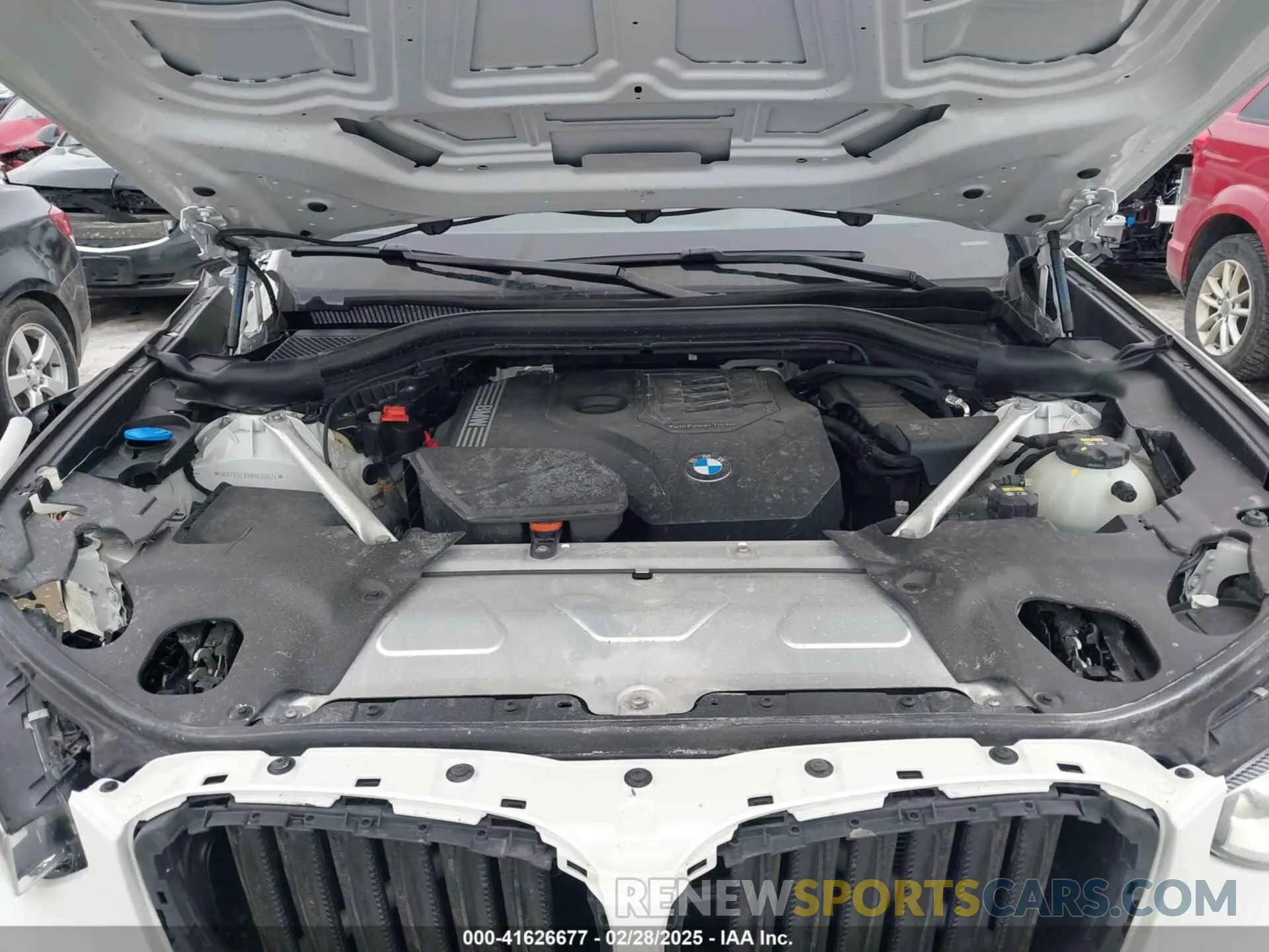 10 fotografías del automóvil dañado 5UXTY5C00M9G20624 BMW X3 2021