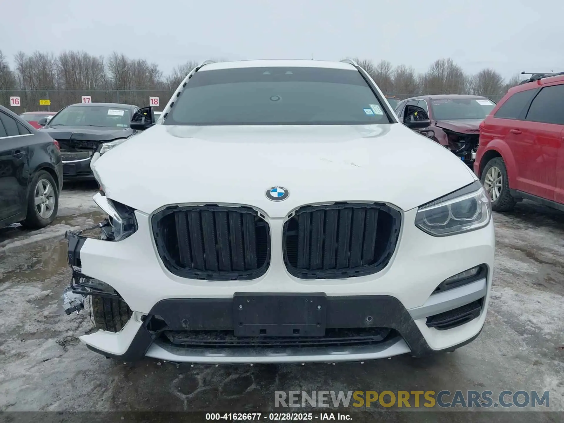 12 fotografías del automóvil dañado 5UXTY5C00M9G20624 BMW X3 2021