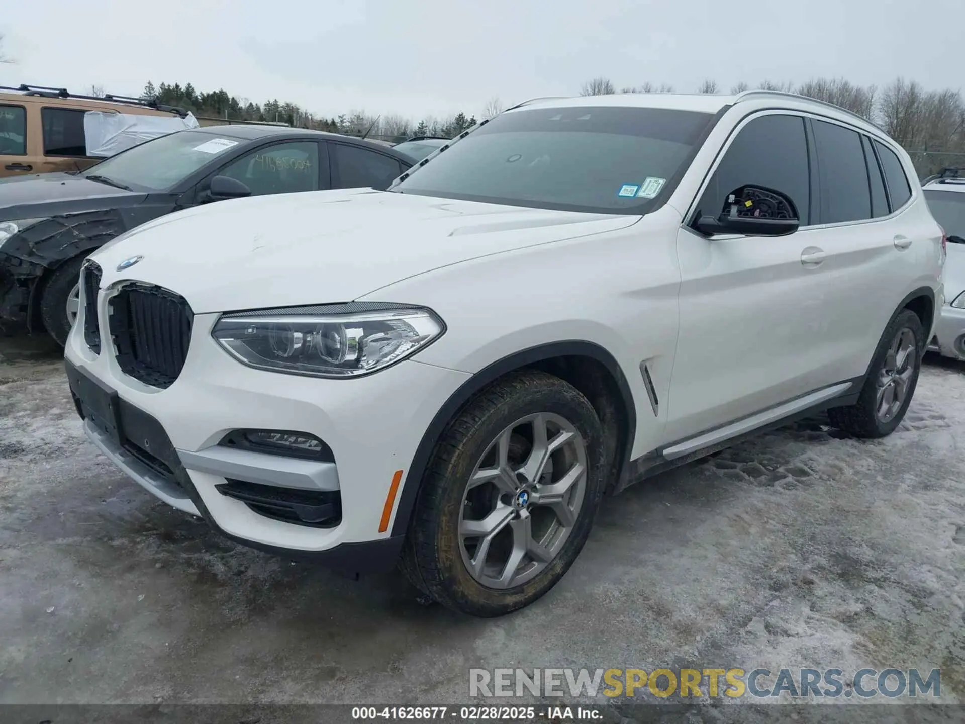 2 fotografías del automóvil dañado 5UXTY5C00M9G20624 BMW X3 2021