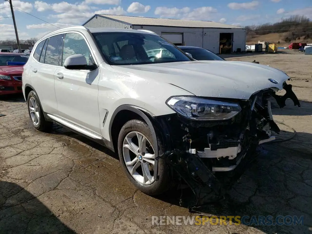 4 fotografías del automóvil dañado 5UXTY5C00M9G40162 BMW X3 2021