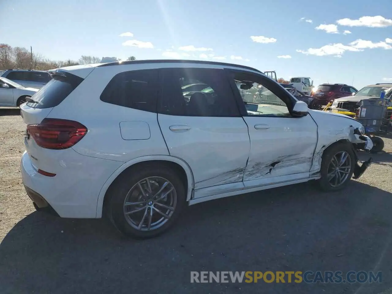 3 fotografías del automóvil dañado 5UXTY5C00M9H43999 BMW X3 2021