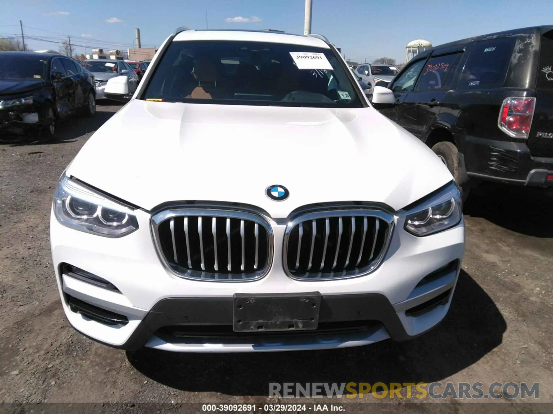 12 fotografías del automóvil dañado 5UXTY5C01M9D81892 BMW X3 2021