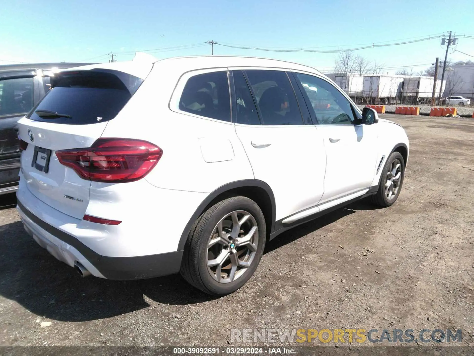 4 fotografías del automóvil dañado 5UXTY5C01M9D81892 BMW X3 2021