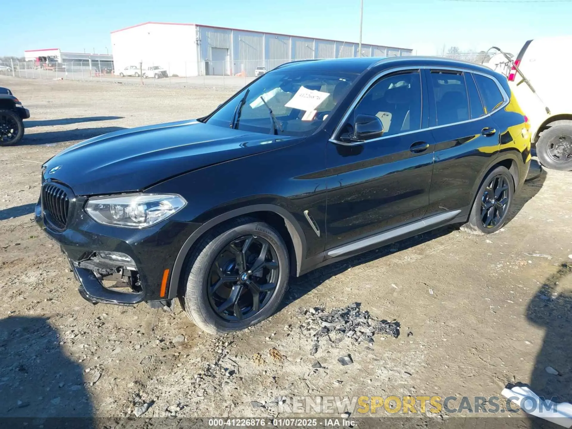 2 fotografías del automóvil dañado 5UXTY5C01M9E13921 BMW X3 2021