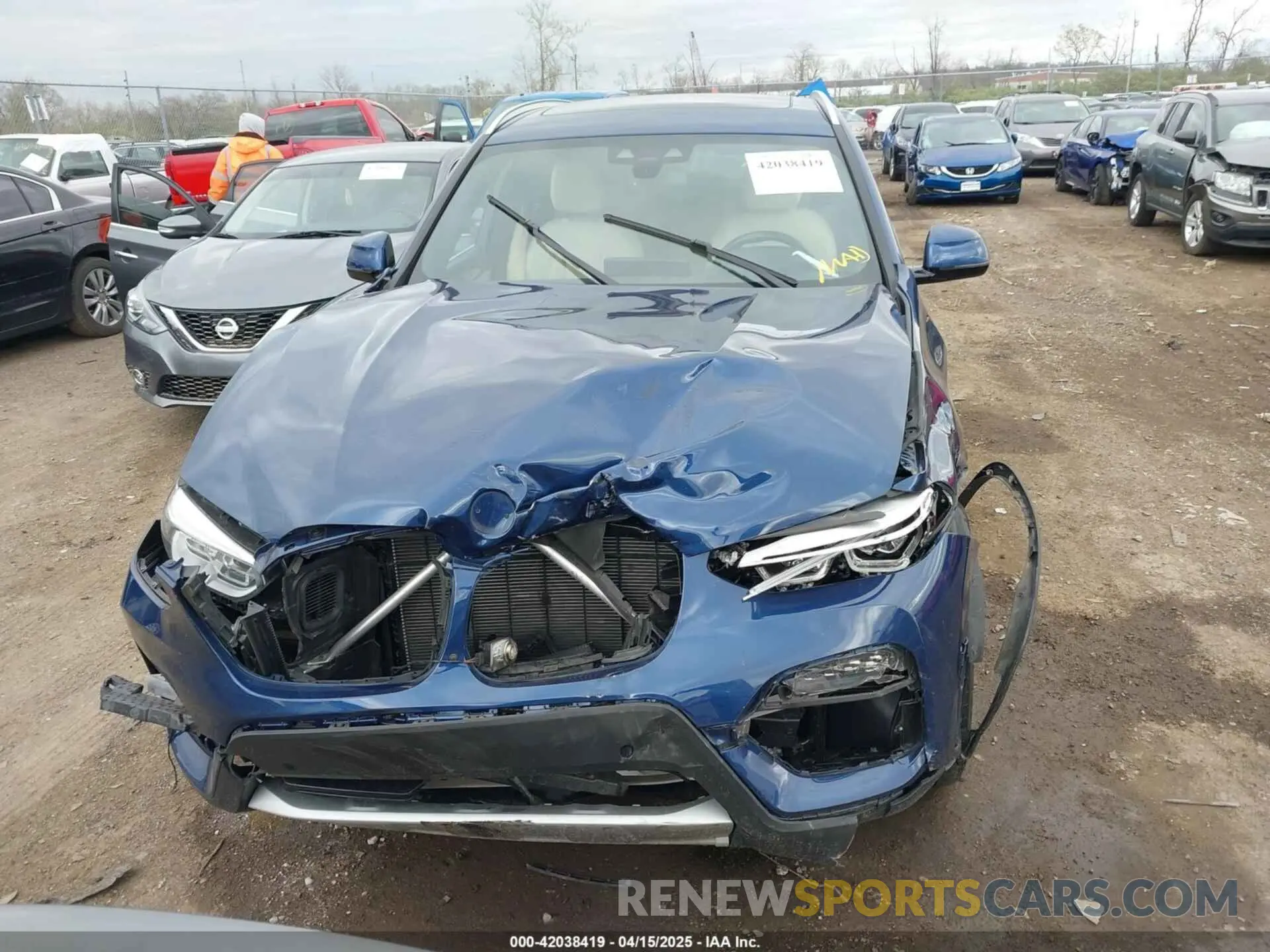 12 fotografías del automóvil dañado 5UXTY5C01M9E42951 BMW X3 2021