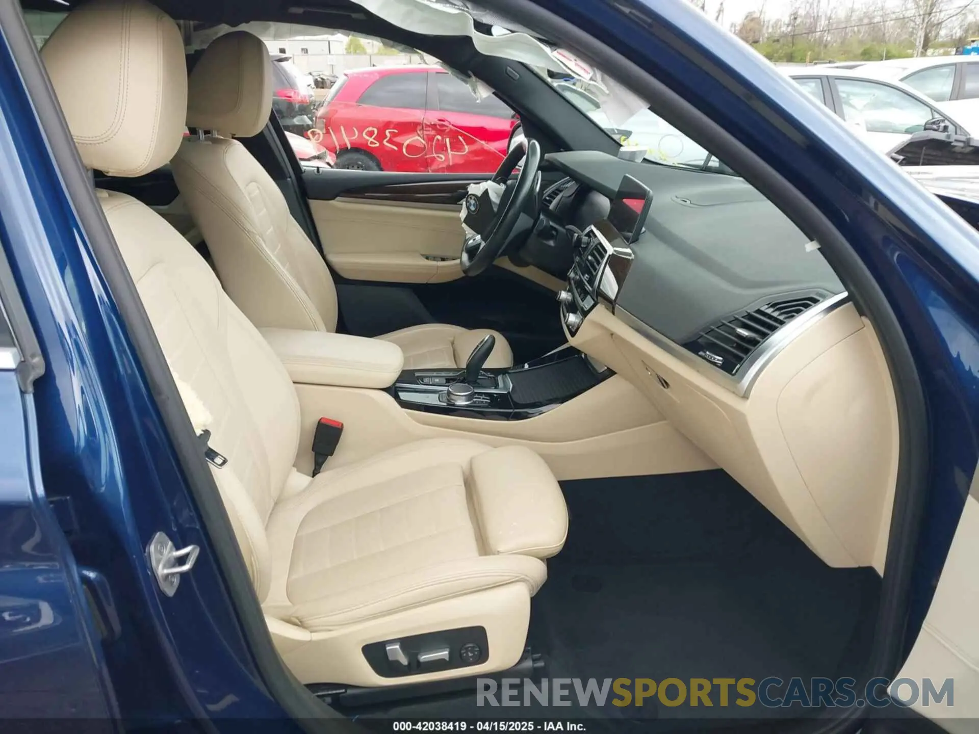 5 fotografías del automóvil dañado 5UXTY5C01M9E42951 BMW X3 2021
