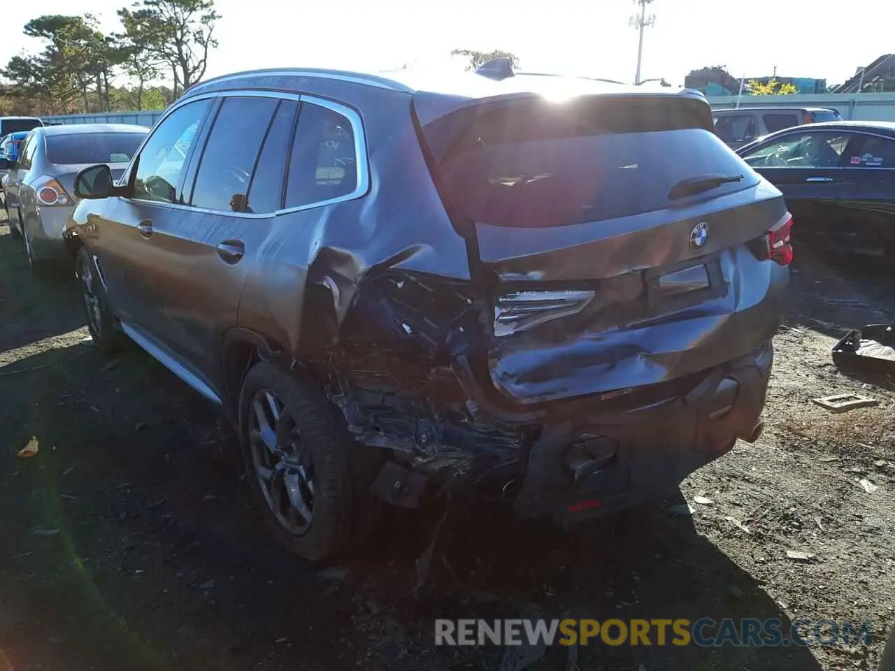3 fotografías del automóvil dañado 5UXTY5C01M9E68899 BMW X3 2021